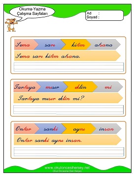 s sesi Grubu Çalışma Sayfaları